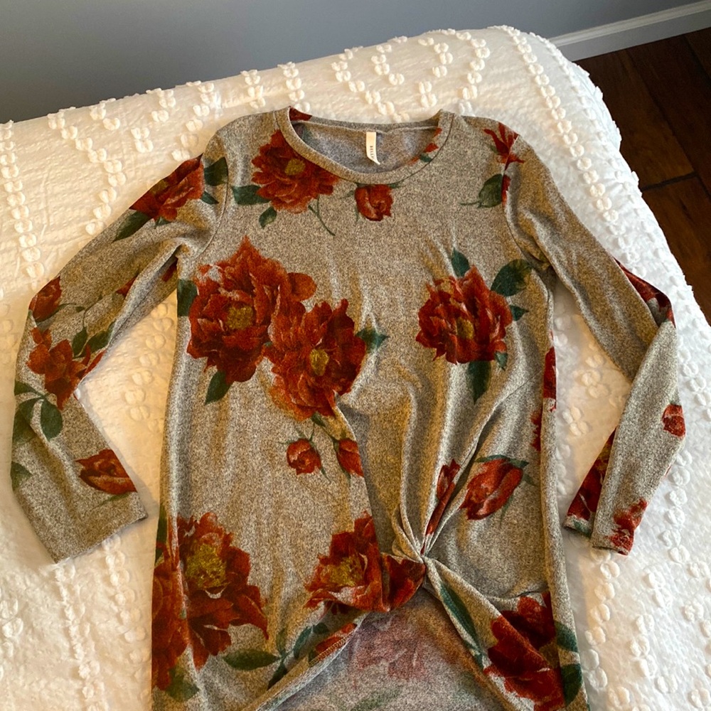 Floral sweater